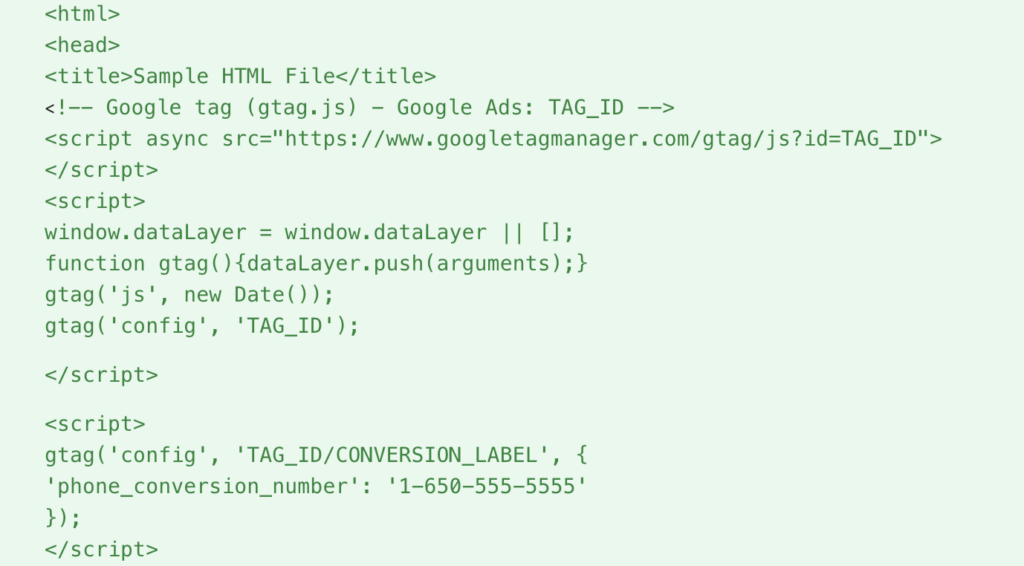Adwords skrypt śledzenie konwersji telefoniczych Adwords skrypt śledzenie konwersji telefoniczych