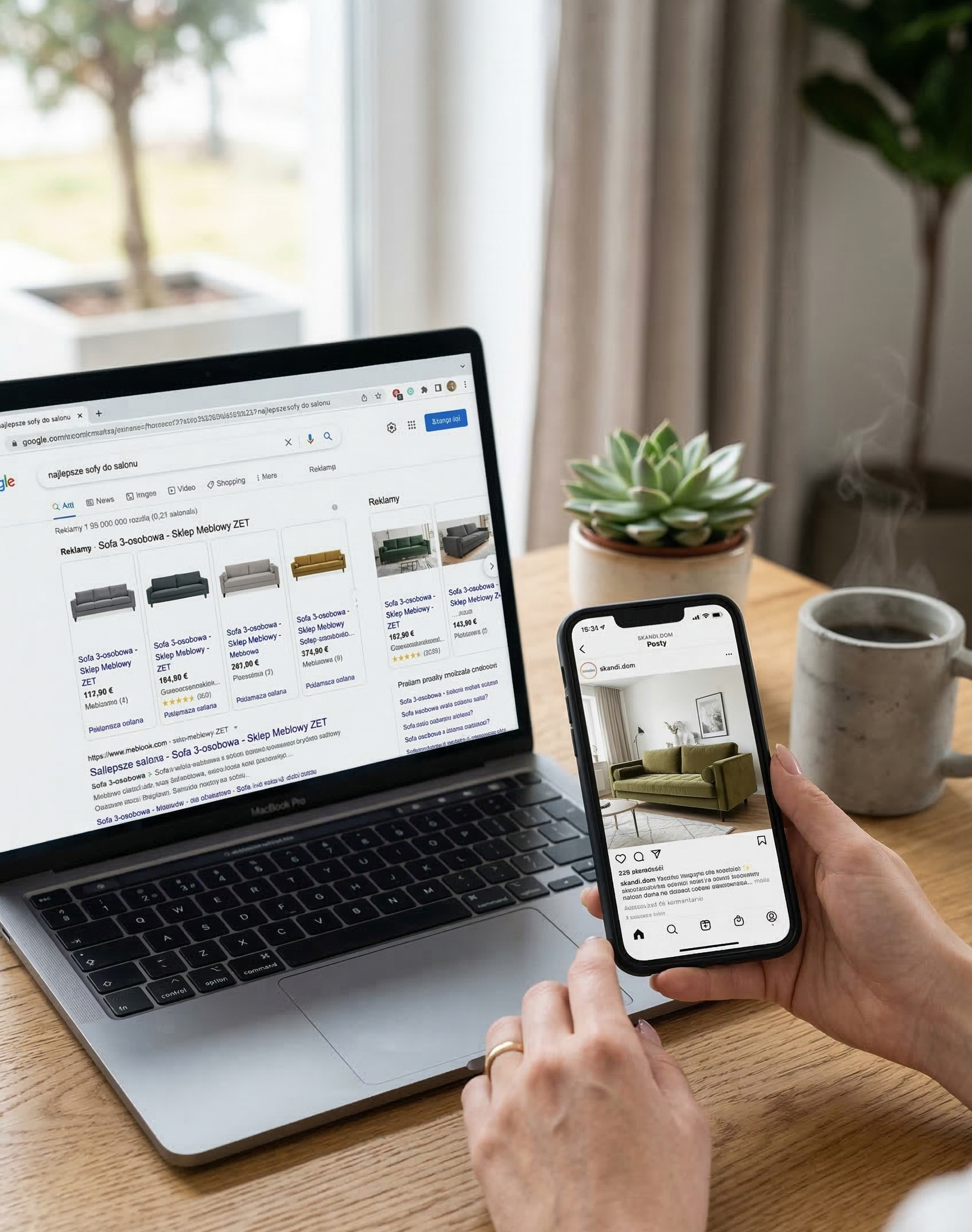 reklama mebli w google i meta ads