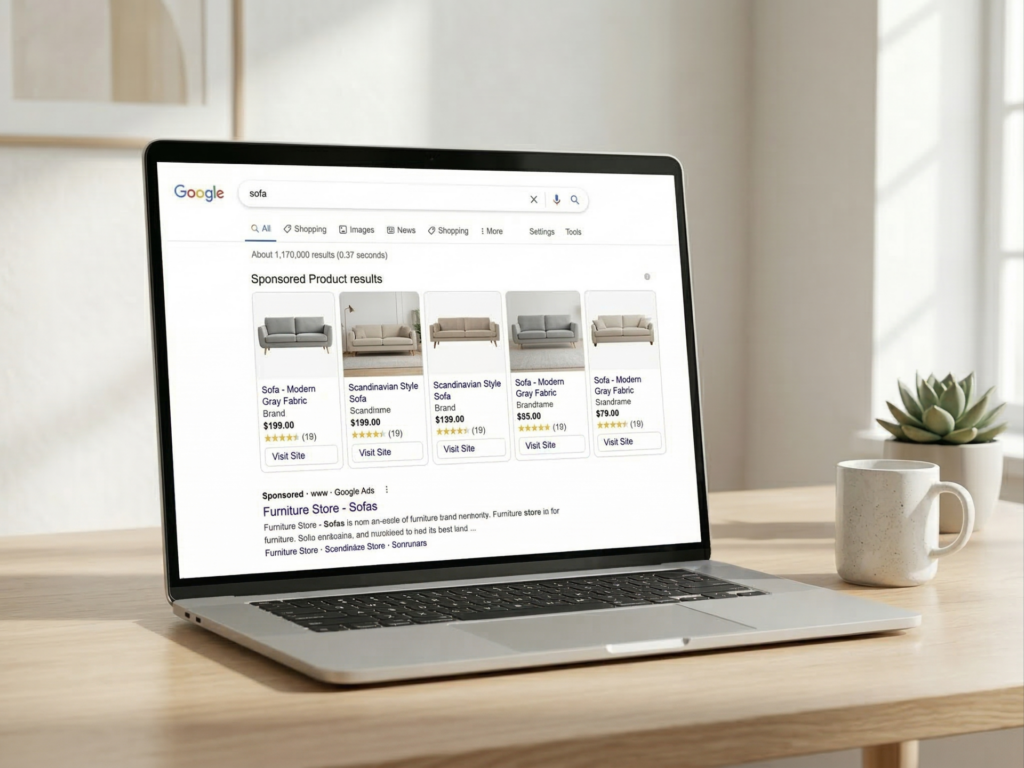 reklama mebli w google ads